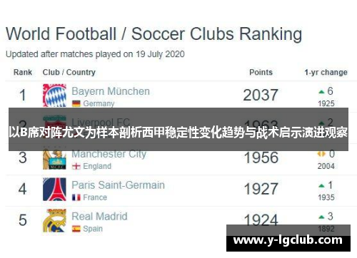 以B席对阵尤文为样本剖析西甲稳定性变化趋势与战术启示演进观察 以B席对阵尤文为样本剖析西甲稳定性变化趋势与战术启示演进观察